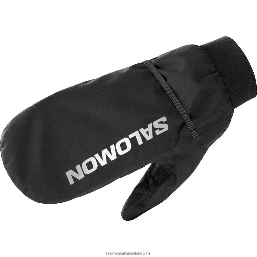 Salomon negru profund/cărbune reflectorizant manusi barbati - bonatti waterproof 6D8X2J470