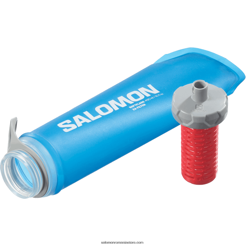 Salomon albastru clar accesorii de hidratare bărbați - soft flask xa filter 490ml/16oz 42 6D8X2J1208
