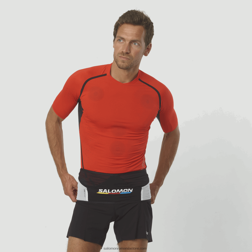 Salomon alb negru centura barbati - adv skin race flag 6D8X2J316