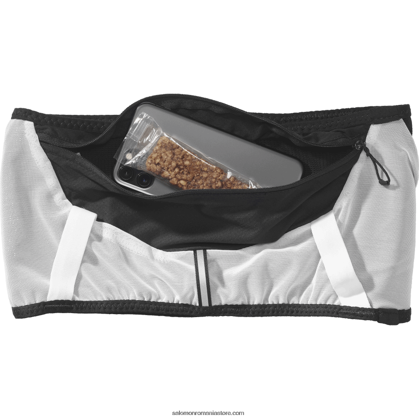 Salomon alb negru centura barbati - adv skin race flag 6D8X2J316