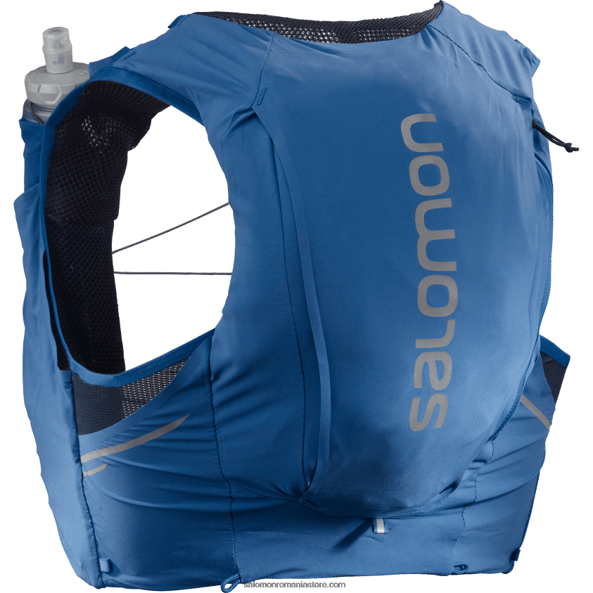 Salomon albastru nautic/abanos/dispoziție indigo vestă de alergare pentru bărbați cu baloane incluse - sense pro 10 6D8X2J343