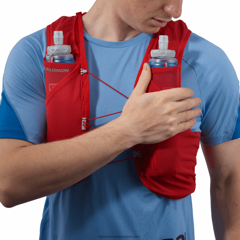 Salomon boabe de goji/abanos vestă de alergare bărbați cu baloane incluse - adv skin 5 6D8X2J320