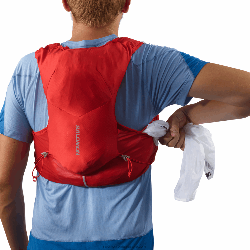 Salomon boabe de goji/abanos vestă de alergare bărbați cu baloane incluse - adv skin 5 6D8X2J320