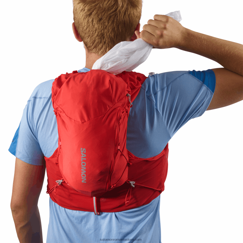 Salomon boabe de goji/abanos vestă de alergare bărbați cu baloane incluse - piele adv 12 6D8X2J303