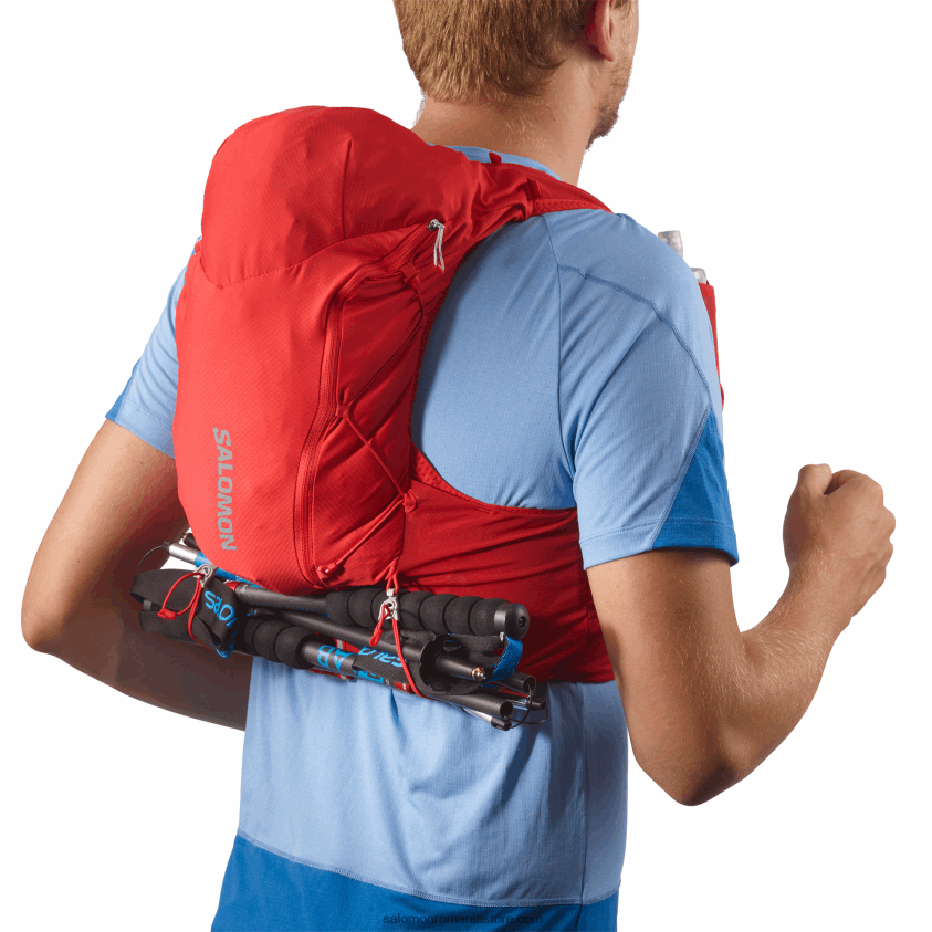 Salomon boabe de goji/abanos vestă de alergare bărbați cu baloane incluse - piele adv 12 6D8X2J303