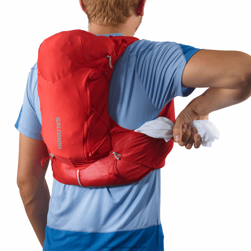 Salomon boabe de goji/abanos vestă de alergare bărbați cu baloane incluse - piele adv 12 6D8X2J303
