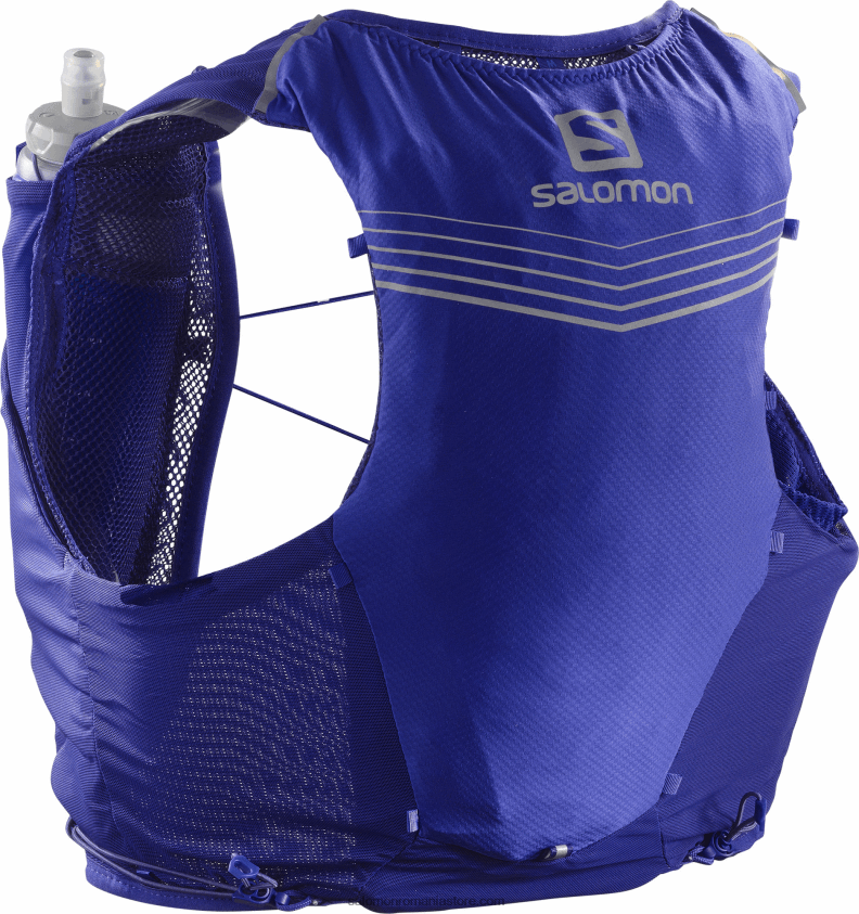Salomon clematis albastru/abanos vestă de alergare bărbați cu baloane incluse - adv skin 5 6D8X2J355