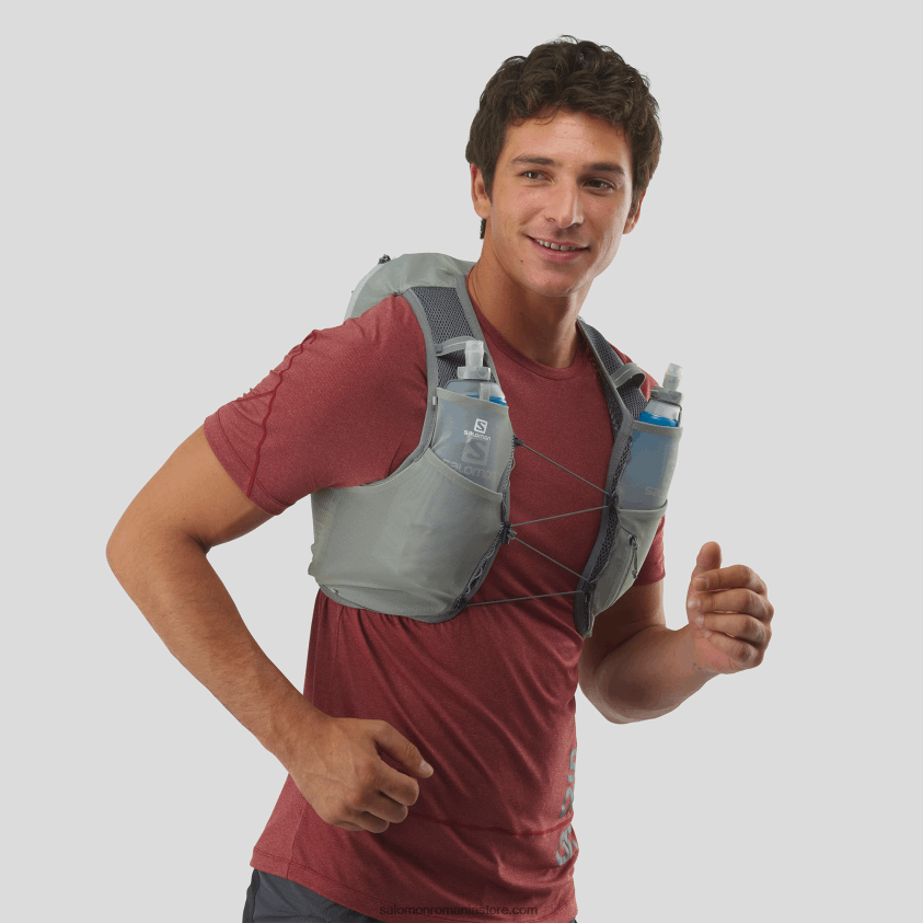 Salomon fier forjat/salvie sedona vestă de alergare pentru bărbați cu baloane incluse - piele activă 8 6D8X2J323