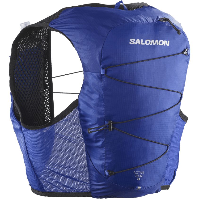 Salomon naviga pe web/negru vestă de alergare pentru bărbați cu baloane incluse - piele activă 8 6D8X2J326