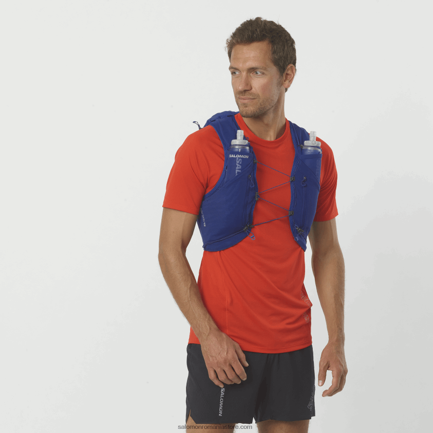Salomon navigheaza pe internet vestă de alergare bărbați cu baloane incluse - piele adv 12 6D8X2J306