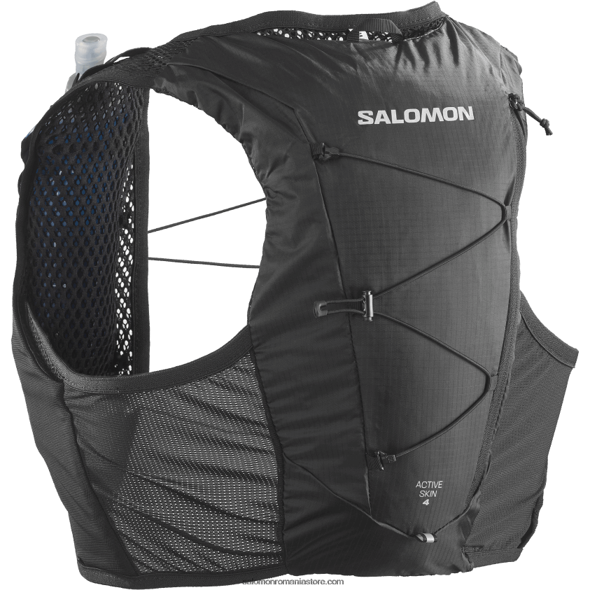 Salomon negru vestă de alergare pentru bărbați cu baloane incluse - piele activă 4 6D8X2J330