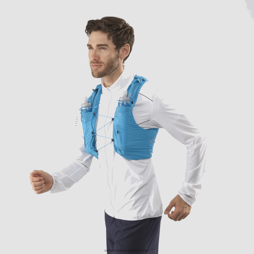 Salomon oceanul hawaian/negru vestă de alergare pentru bărbați cu baloane incluse - sense pro 5 6D8X2J340