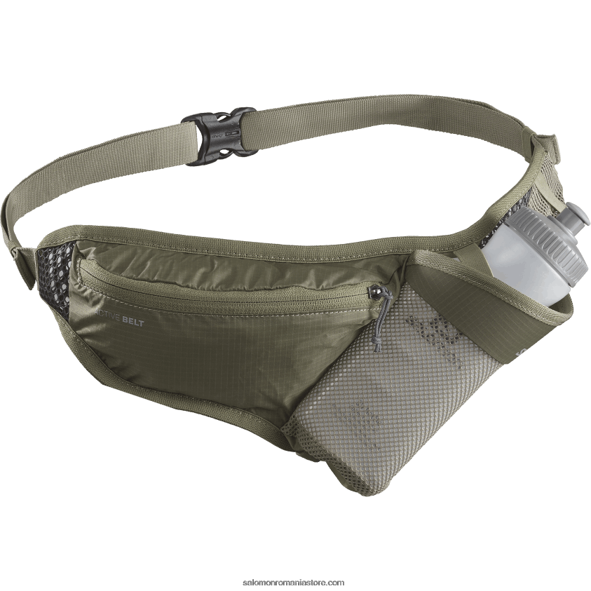 Salomon verde întunecat/abanos centura barbateasca cu sticla 3d inclusa - activa 6D8X2J345