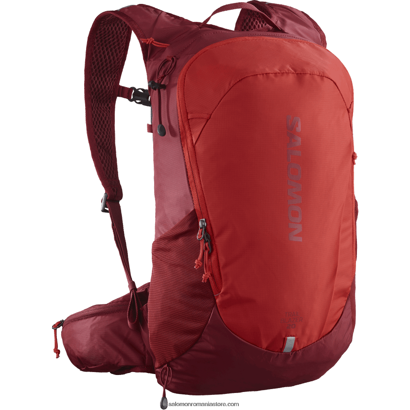 Salomon aura portocaliu/roșu bicicletă geantă de zi cu zi pentru bărbați - trailblazer 20 6D8X2J372