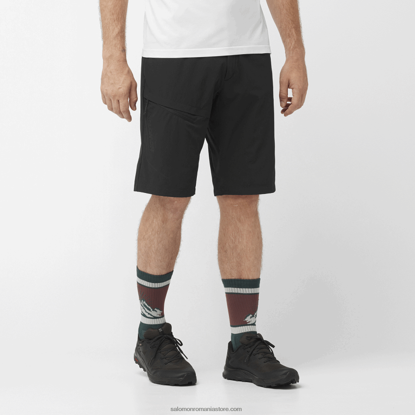 Salomon negru adânc pantaloni scurți bărbați - wayfarer 6D8X2J298