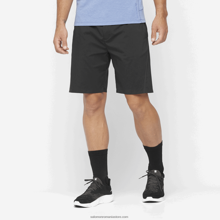 Salomon negru adânc pantaloni scurți pentru bărbați - runlife 6D8X2J261