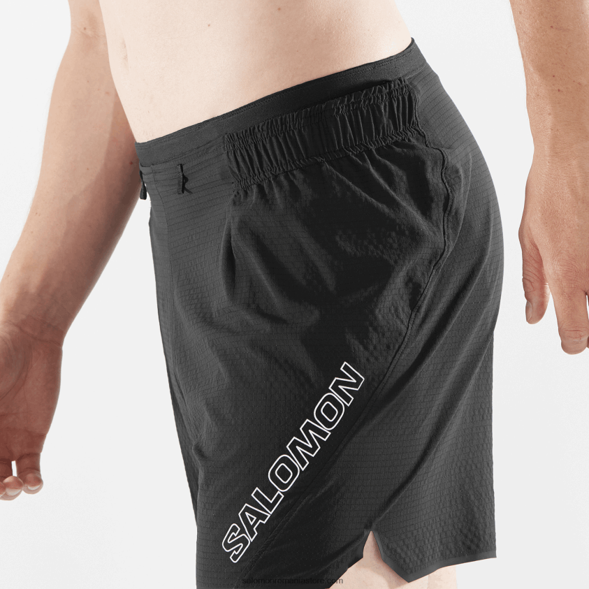 Salomon negru adânc pantaloni scurți pentru bărbați - sense aero 5 6D8X2J289
