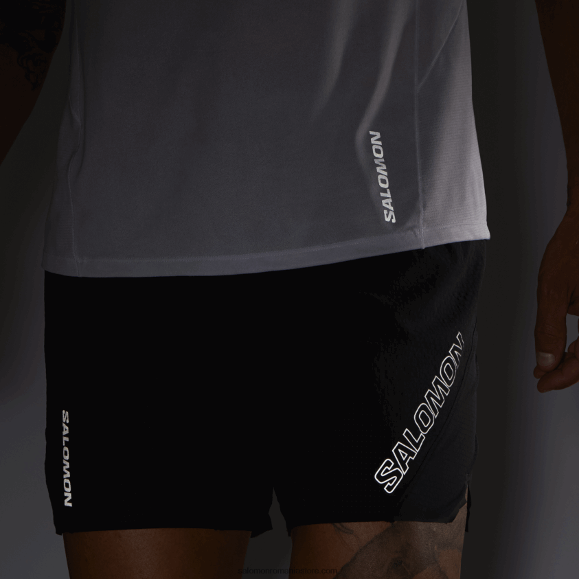 Salomon negru adânc pantaloni scurți pentru bărbați - sense aero 5 6D8X2J289