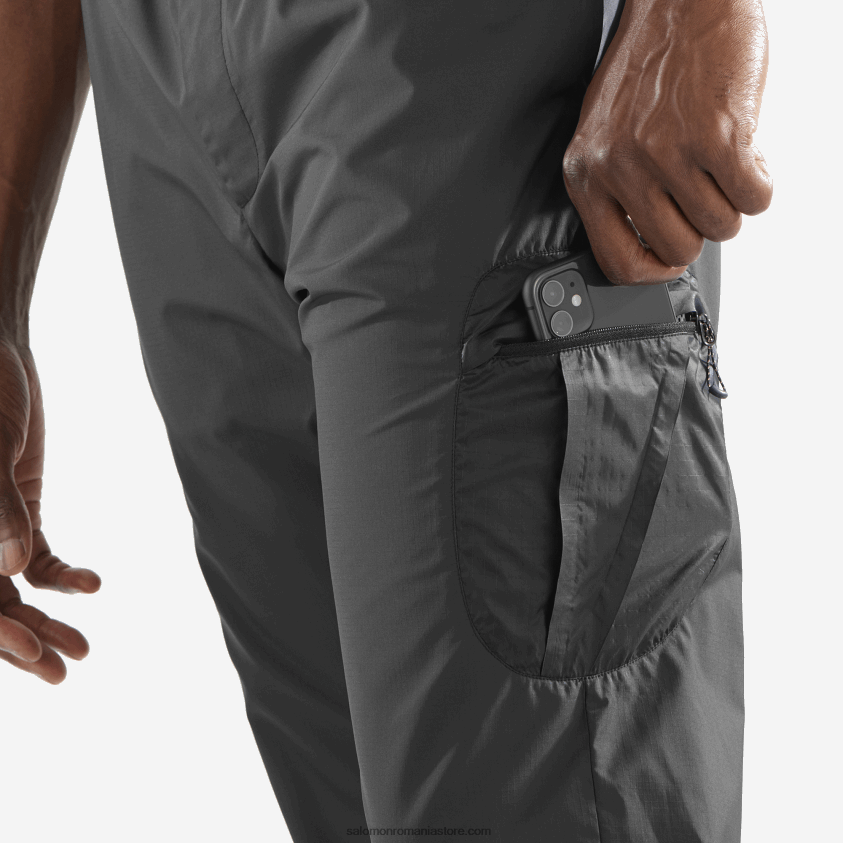 Salomon alb/negru profund pantaloni barbatesti - echipat 6D8X2J247
