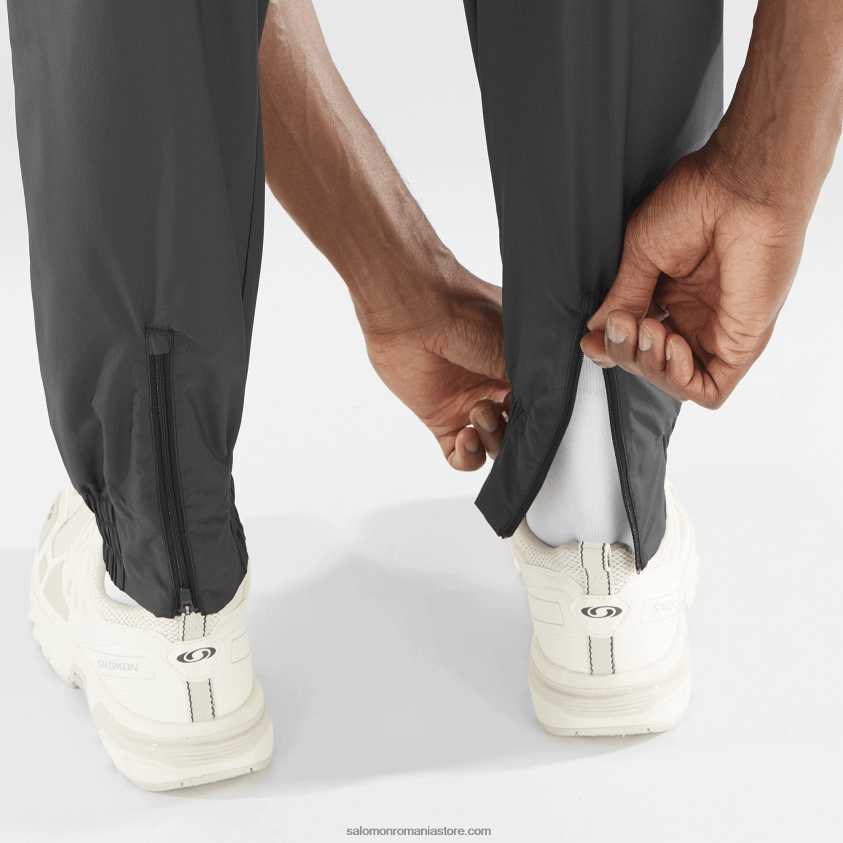 Salomon alb/negru profund pantaloni barbatesti - echipat 6D8X2J247
