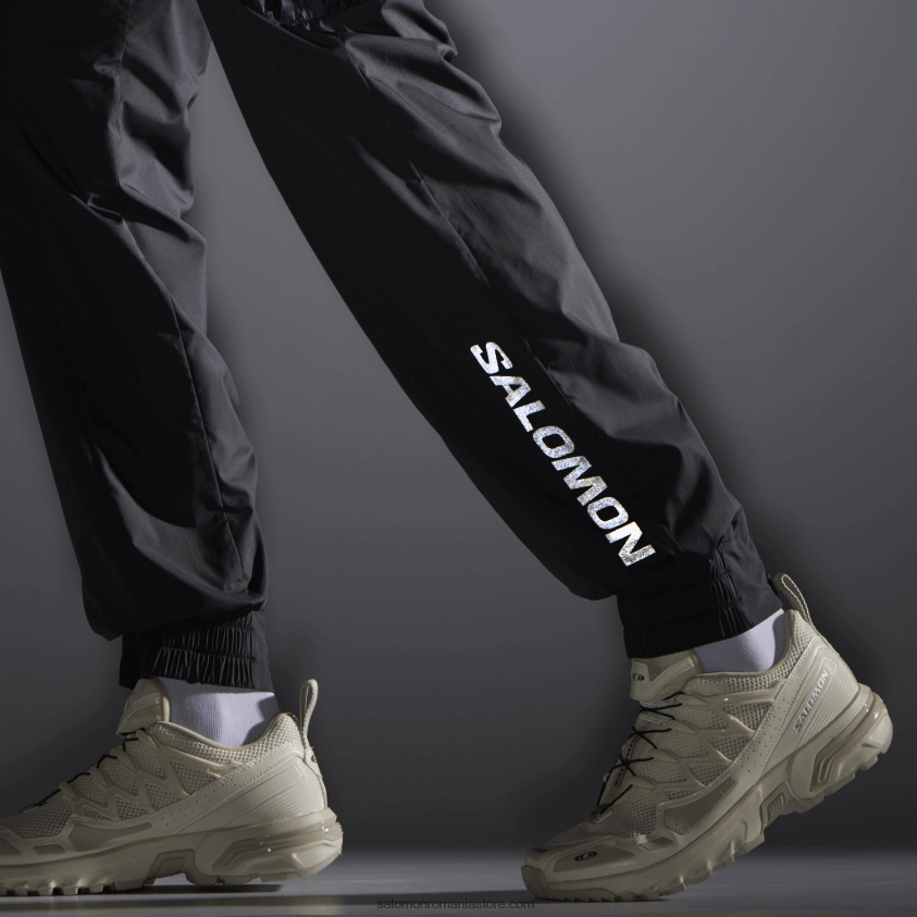 Salomon alb/negru profund pantaloni barbatesti - echipat 6D8X2J247