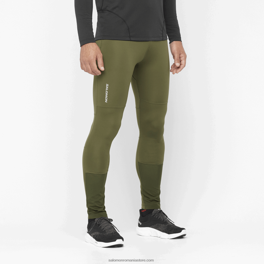 Salomon frunză de vie/noapte de pădure colanti barbatesti - cross run 6D8X2J252