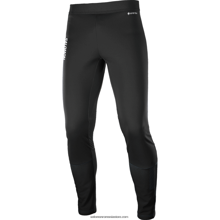Salomon negru adânc colanti barbatesti - gore-tex infinium windstopper 6D8X2J255