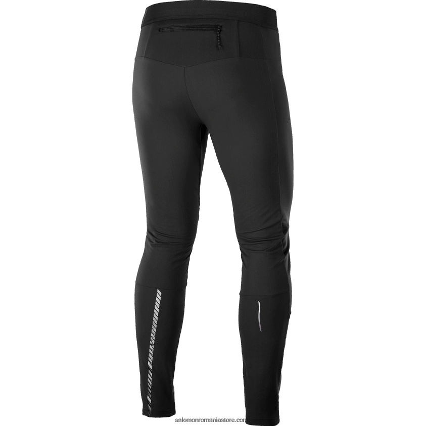 Salomon negru adânc colanti barbatesti - gore-tex infinium windstopper 6D8X2J255