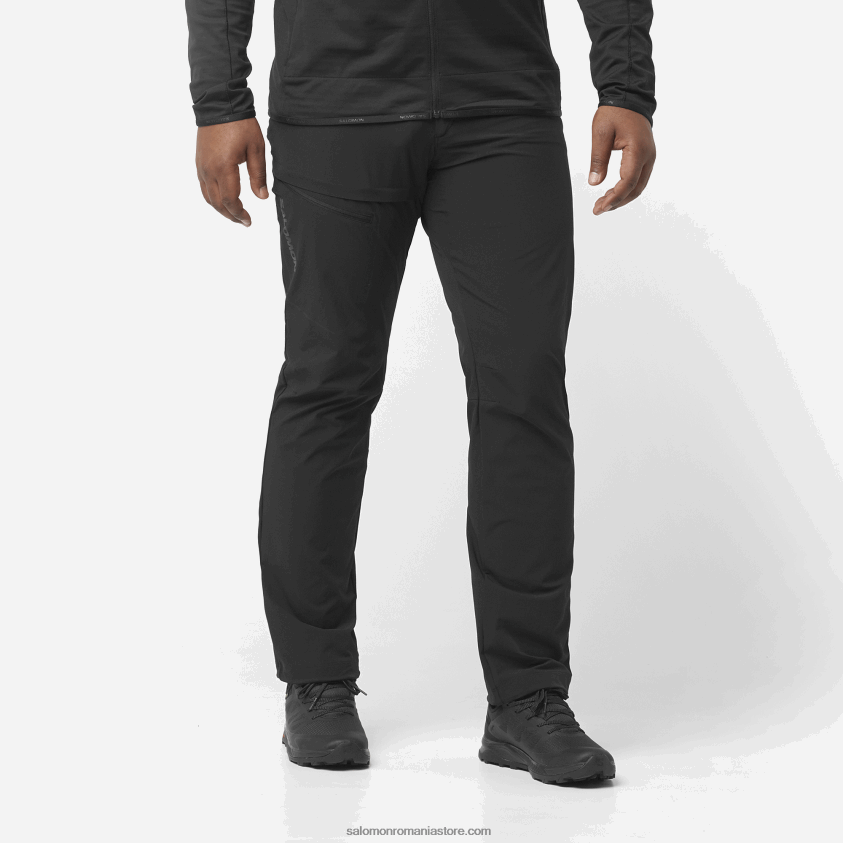 Salomon negru adânc pantaloni bărbați – călător 6D8X2J1201