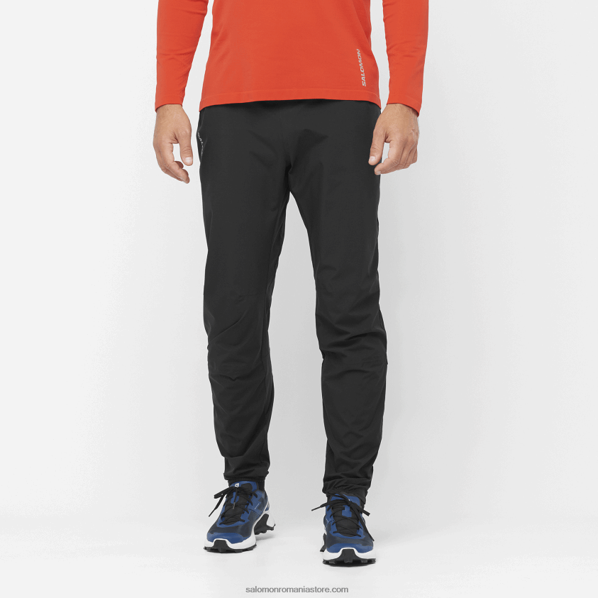 Salomon negru adânc pantaloni barbati - bonatti trail 6D8X2J251