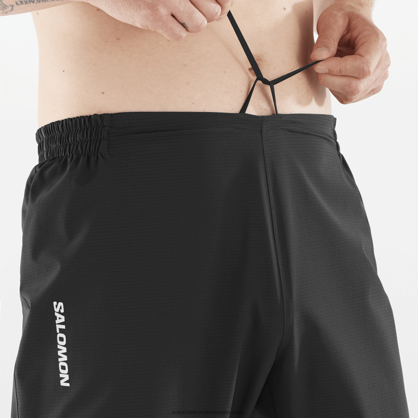 Salomon negru adânc pantaloni barbati - bonatti trail 6D8X2J251