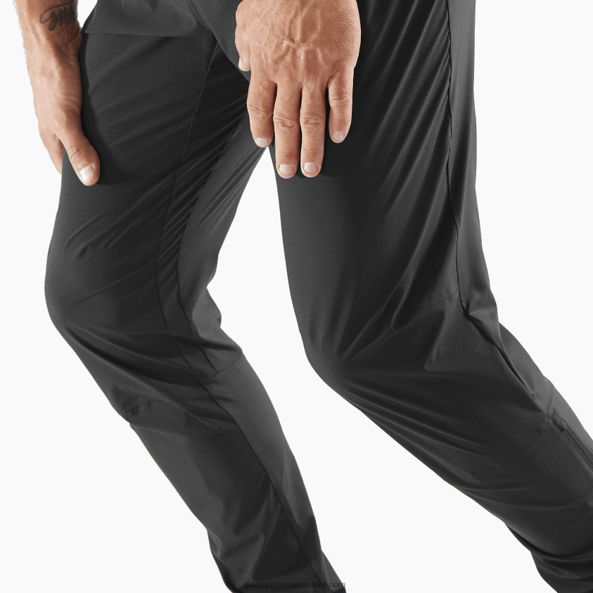 Salomon negru adânc pantaloni barbati - bonatti trail 6D8X2J251