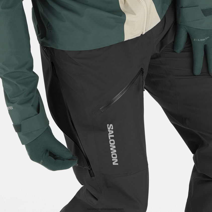 Salomon negru adânc pantaloni barbati - mtn gore-tex 6D8X2J256