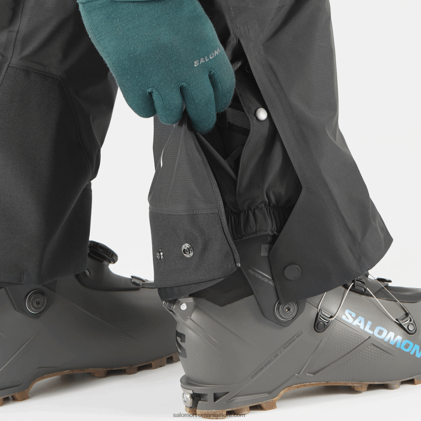 Salomon negru adânc pantaloni barbati - mtn gore-tex 6D8X2J256