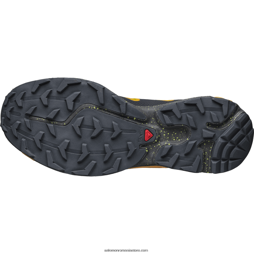 Salomon abanos/portocaliu aprins/verde lime strălucitor pantofi sport pentru bărbați - xt-rush 2 6D8X2J107