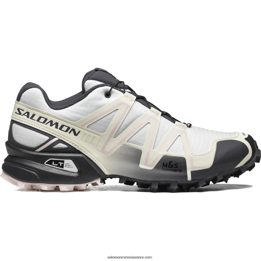 Salomon alb/abanos/roz leagăn pantofi sport pentru bărbați - speedcross 3 6D8X2J181