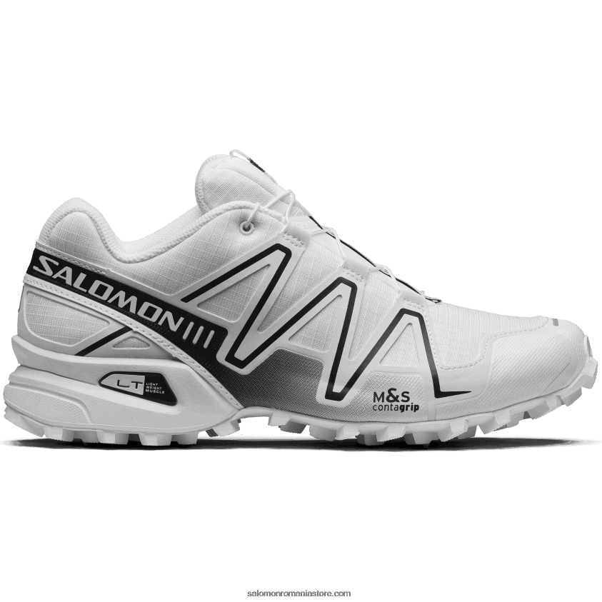Salomon alb/aliaj pantofi sport pentru bărbați - speedcross 3 6D8X2J178