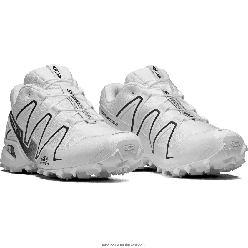 Salomon alb/aliaj pantofi sport pentru bărbați - speedcross 3 6D8X2J178