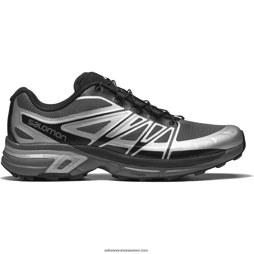 Salomon argintiu/nuanta linistita/negru pantofi sport pentru bărbați - xt-wings 2 6D8X2J188