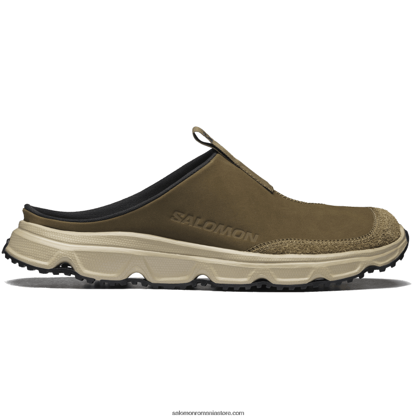 Salomon cangur/safari/negru pantofi sport pentru bărbați - piele rx slide avansată 6D8X2J182