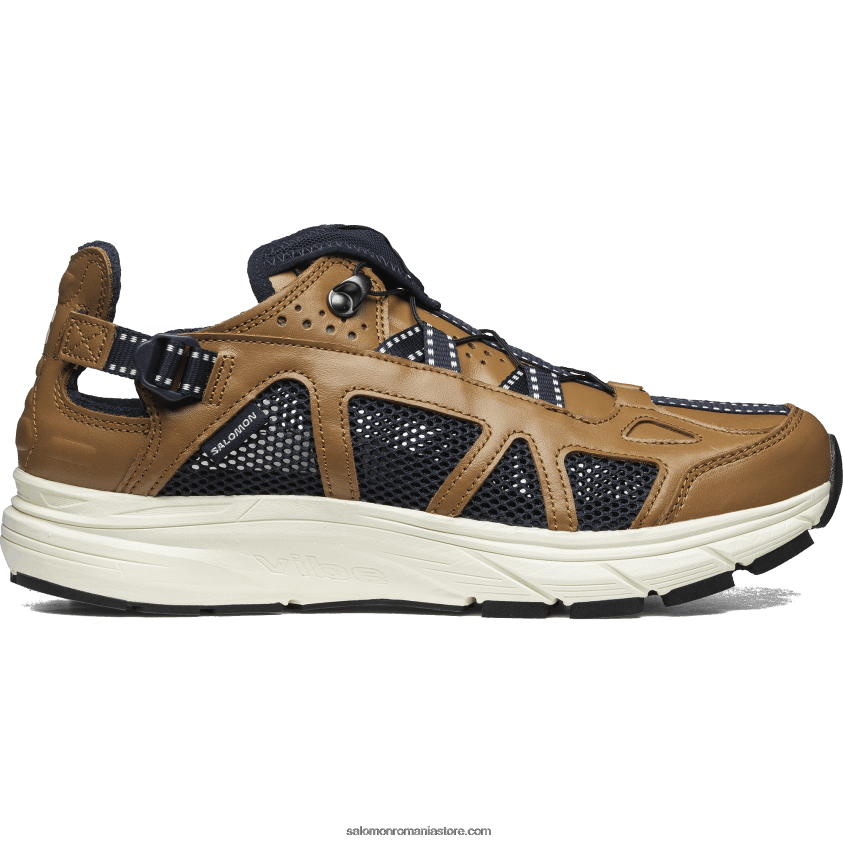 Salomon cauciuc/gheață de vanilie/safir închis pantofi sport pentru bărbați - piele techsonic 6D8X2J177