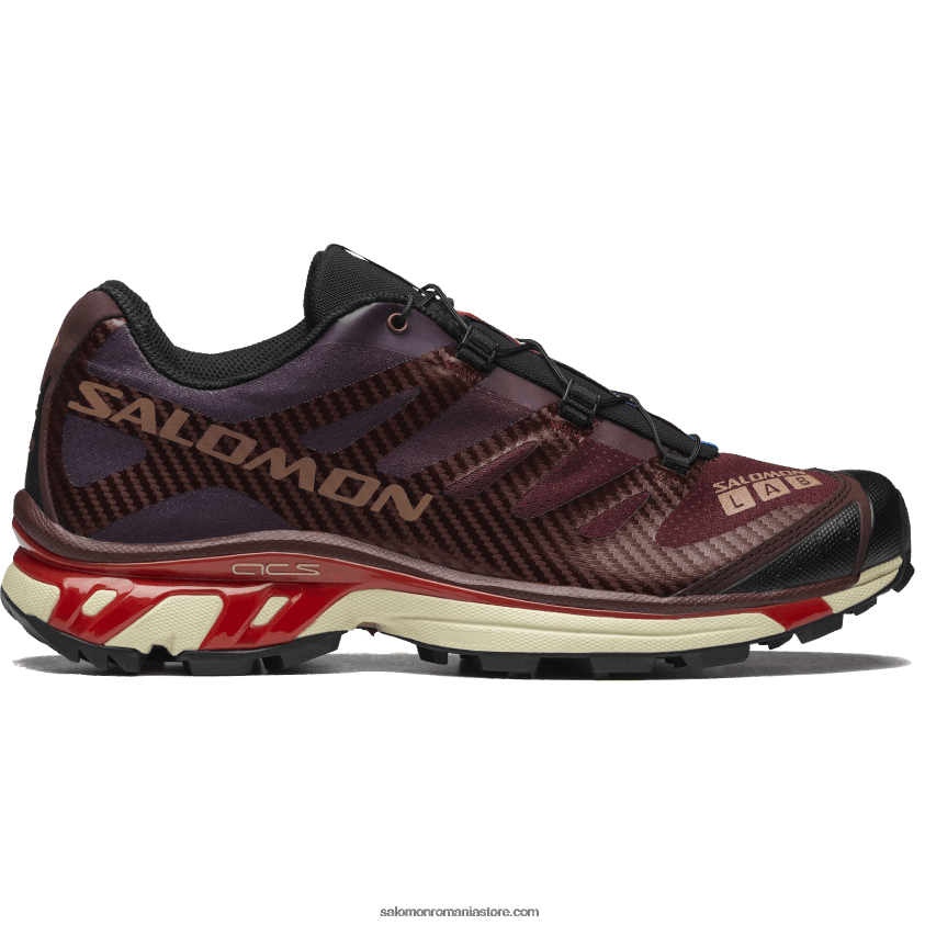 Salomon ciocolată amară/mocha mousse/roș aprins pantofi sport pentru bărbați - xt-4 6D8X2J219