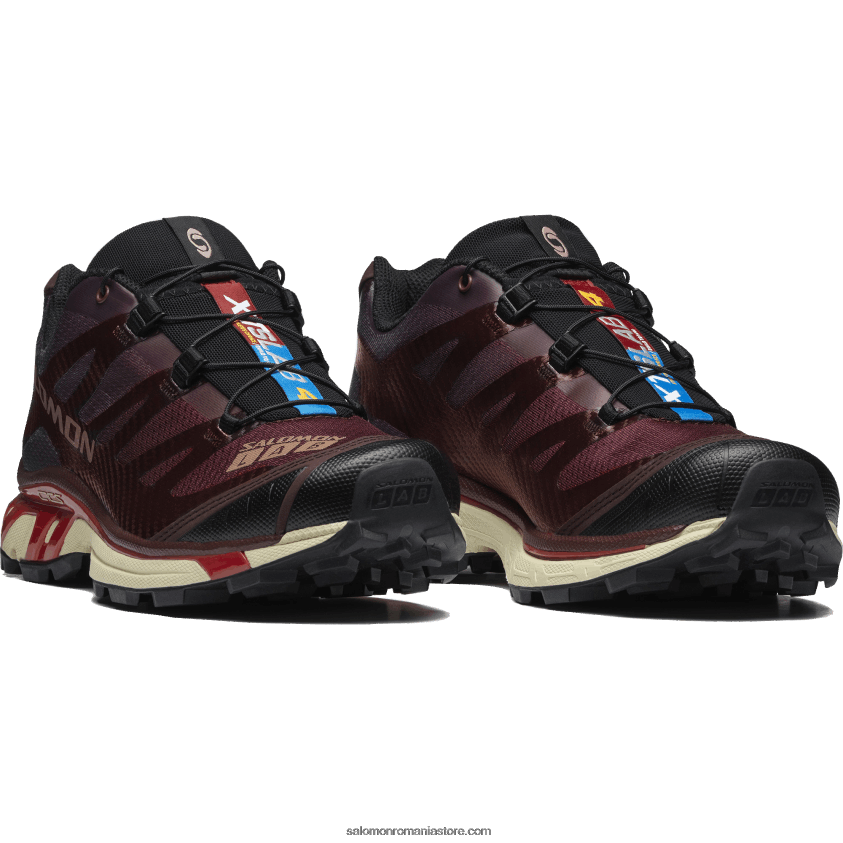 Salomon ciocolată amară/mocha mousse/roș aprins pantofi sport pentru bărbați - xt-4 6D8X2J219