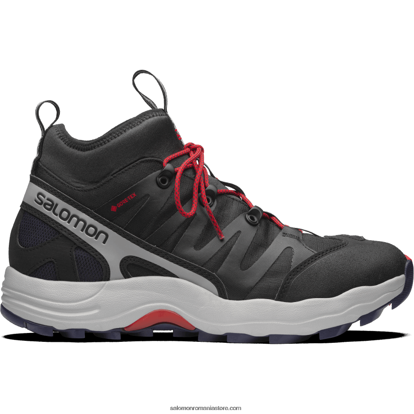 Salomon negru/aliaj/goji berry pantofi sport pentru bărbați - xa pro 1 mid gore-tex 6D8X2J199