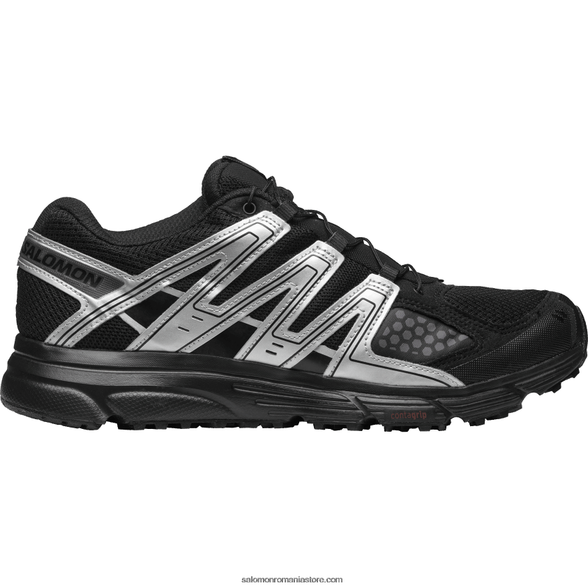Salomon negru/argintiu metalic x/magnet pantofi sport pentru bărbați - x-mission 3 6D8X2J204