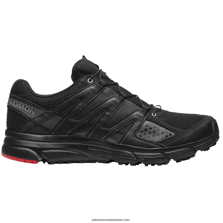 Salomon negru/argintiu metalic x/rosu curse pantofi sport pentru bărbați - x-mission 3 6D8X2J203
