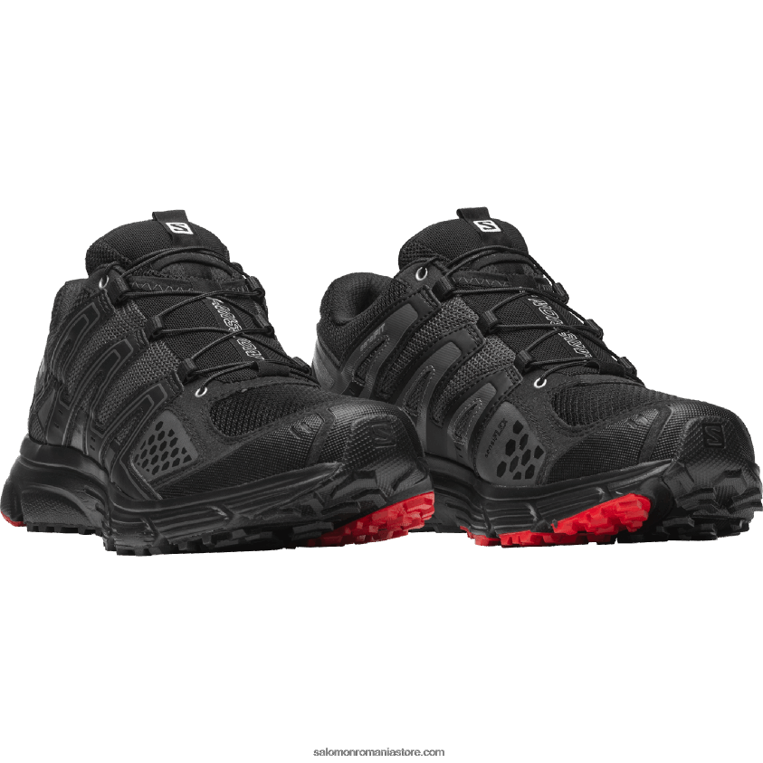 Salomon negru/argintiu metalic x/rosu curse pantofi sport pentru bărbați - x-mission 3 6D8X2J203