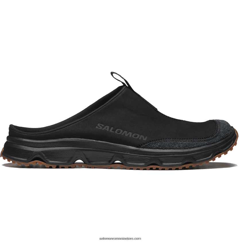 Salomon negru/gumă8 pantofi sport pentru bărbați - piele rx slide avansată 6D8X2J183