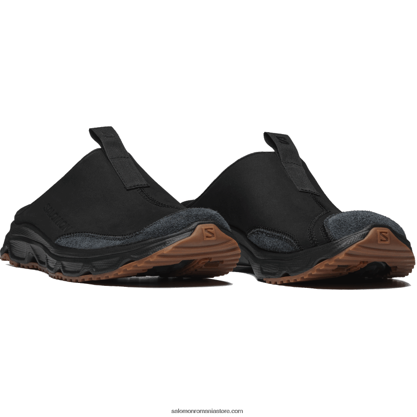 Salomon negru/gumă8 pantofi sport pentru bărbați - piele rx slide avansată 6D8X2J183