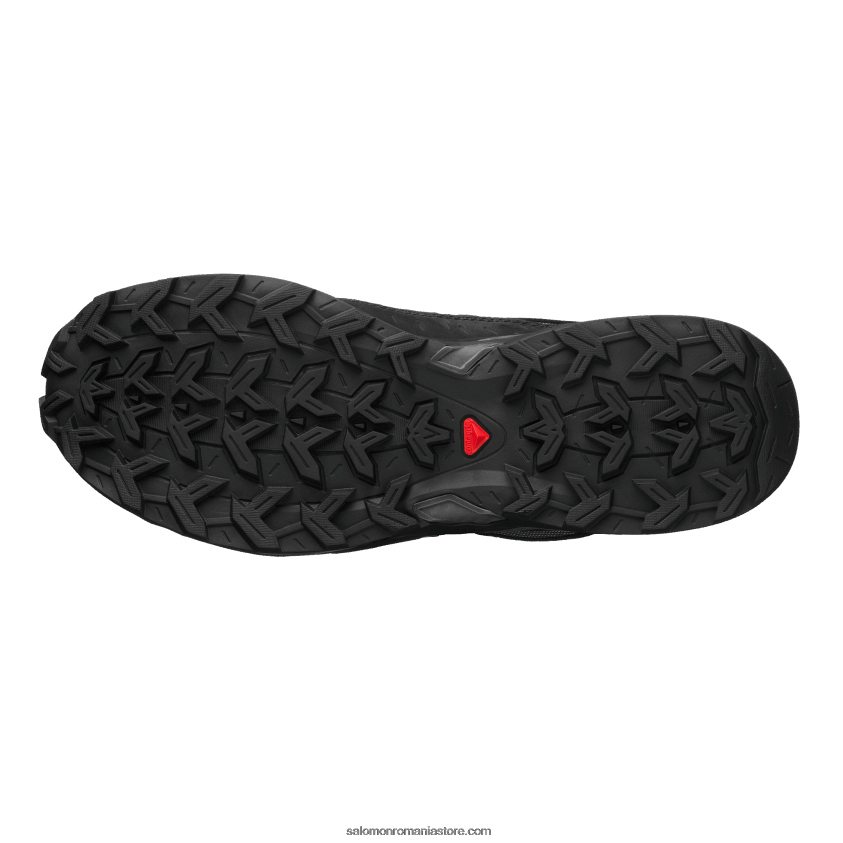 Salomon negru/magnet pantofi sport pentru bărbați - shelter low piele 6D8X2J171
